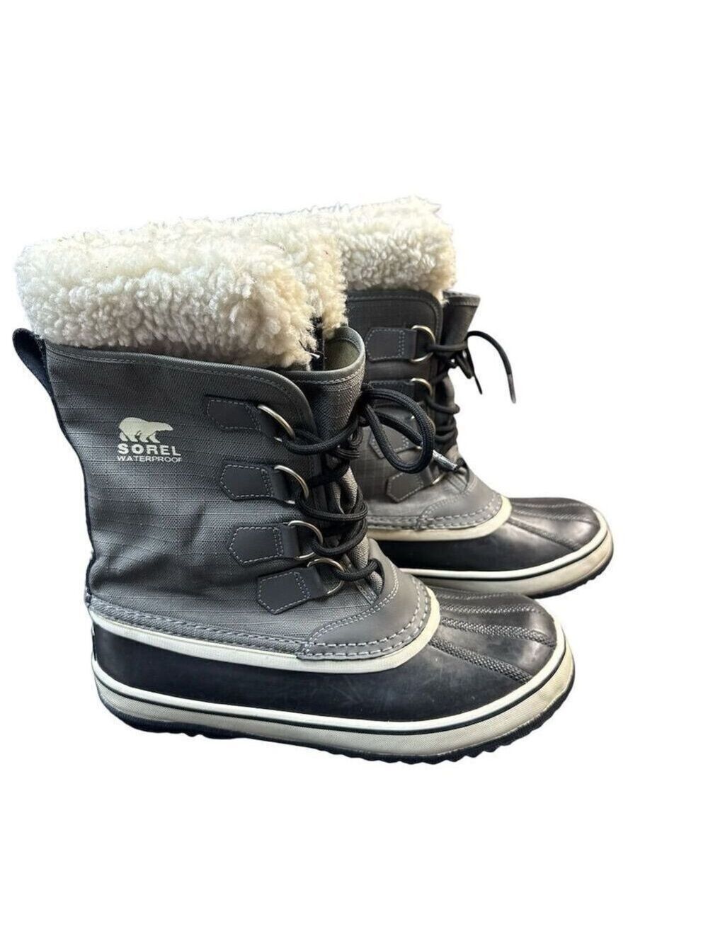Sorel Women's Winter Carnival Snow Boots Gray Size 7. Waterproof - Picture 1 of 10